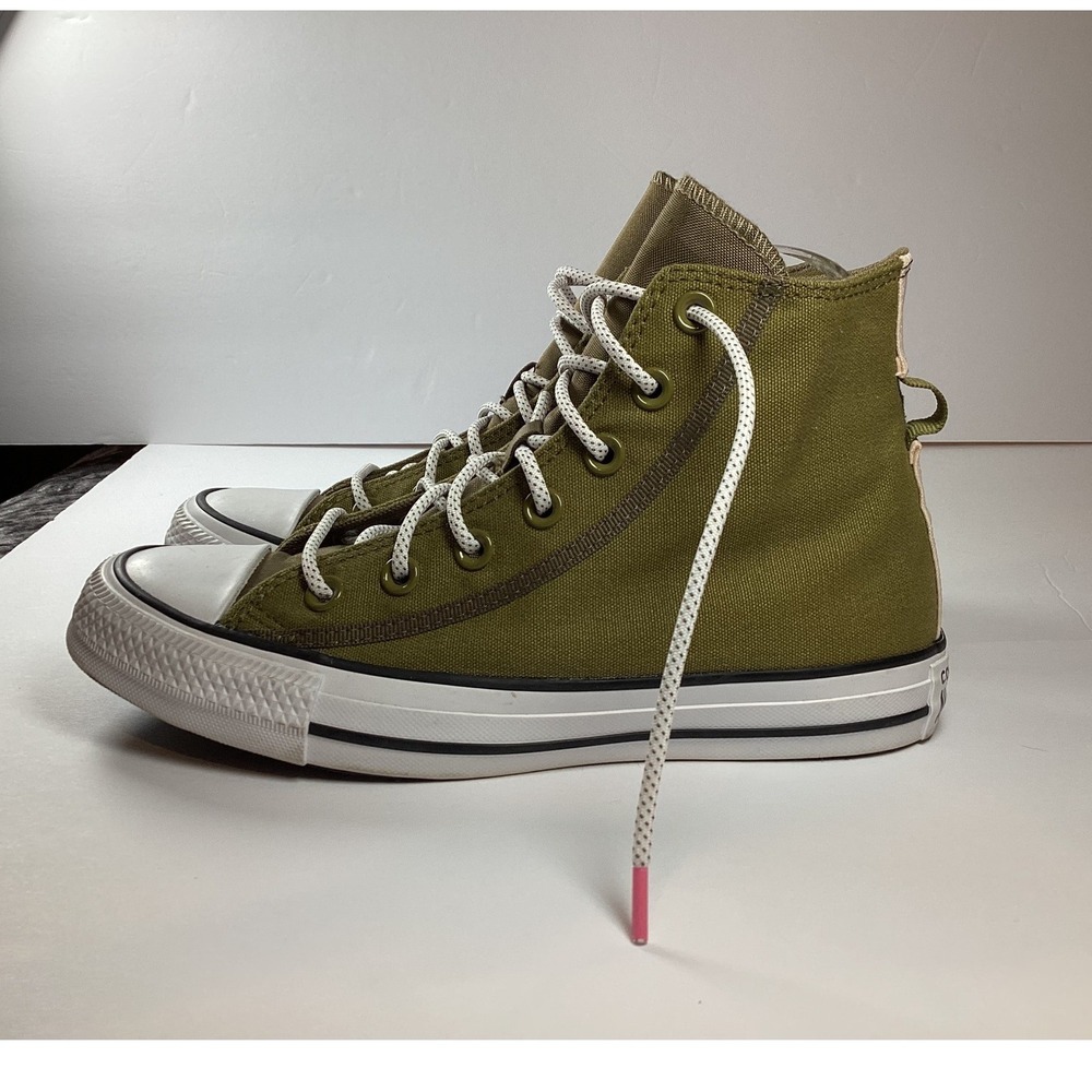 Converse Olive Green High Top Sneakers - Picture 3 of 16